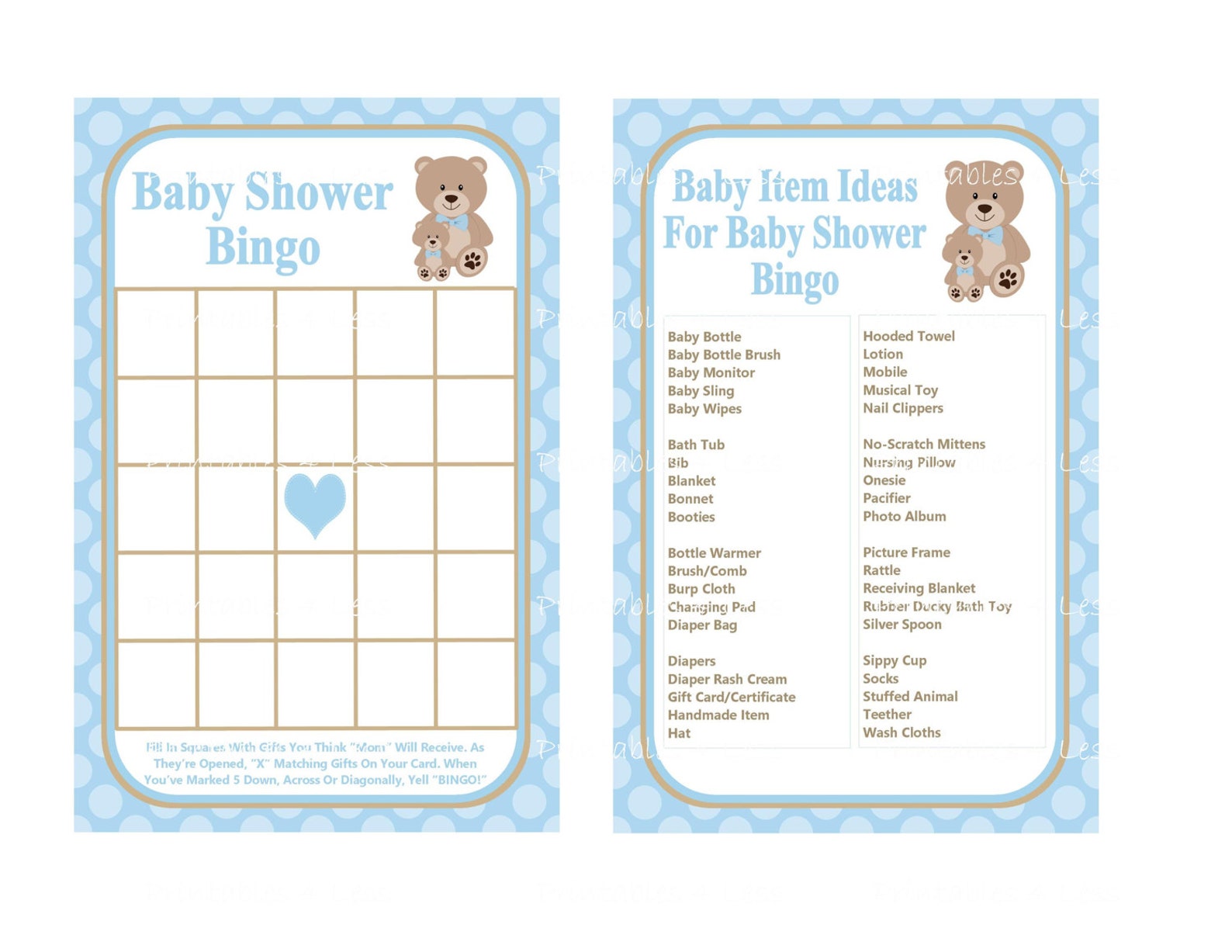 teddy bear baby shower games Prizes for teddy bear theme baby shower ...