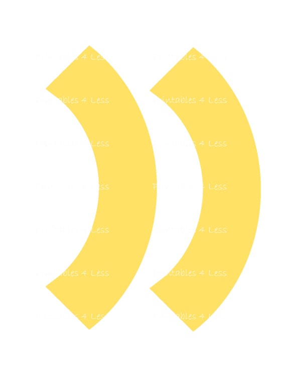 Download Diy Its A Boy Cupcake Topper Yellow Gray Chevron Cupcake Etsy PSD Mockup Templates