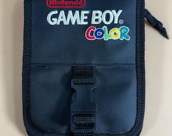 Vintage Official Nintendo Game Boy Color Soft Carry Travel Case Game Holder