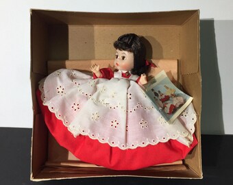 Vintage Madame Alexander-kins Jo Doll – Little Women Series – Red