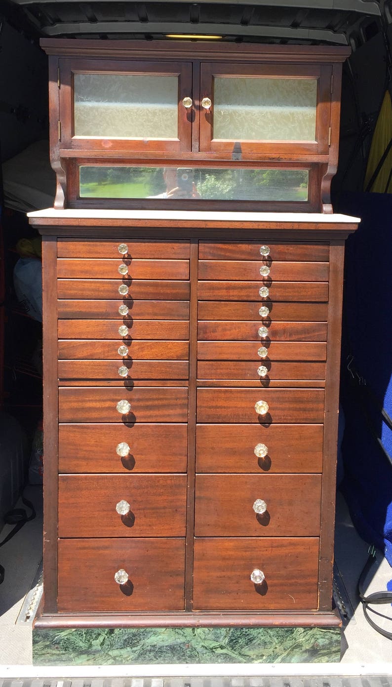 Early Wooden Dental Cabinet Local Pickup Only Image 0