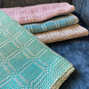 Handwoven Tea Towels, multi colors
