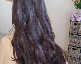 20inches 100 Halo Style Human Hair Extensions One Piece No Etsy