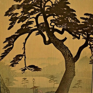SHIRO KASAMATSU Woodblock Print Original Vintage Artist Signed Seal Japanese River Mountain Lake Portrait Landscape