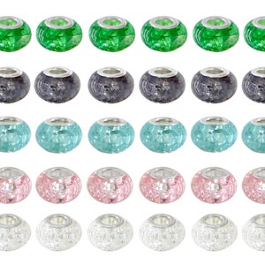 Fashion 10pcs 13.8*4.7*9.4mm European Large Hole Resin Spacer Beads Slider Charm Beads for Jewelry Making