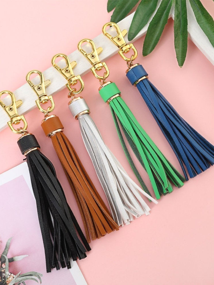 HOVEOX 20 Pieces 3.9 inch Faux Leather Tassel Bulk Keychain Tassels  Artificial Leather Tassel Keychain Charms Bulk Leather Tassels for Jewelry  Making and Craft - Yahoo Shopping