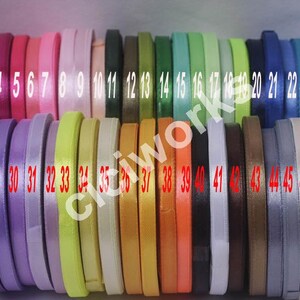 Satin Ribbon, 1/4 Inch, Two Rolls 50 Yards, Choose Colors