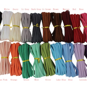 5mm Suede Cord,  Suede Lace Faux Leather Cord for Bracelet Necklace Beading & Jewerly Making DIY Crafts
