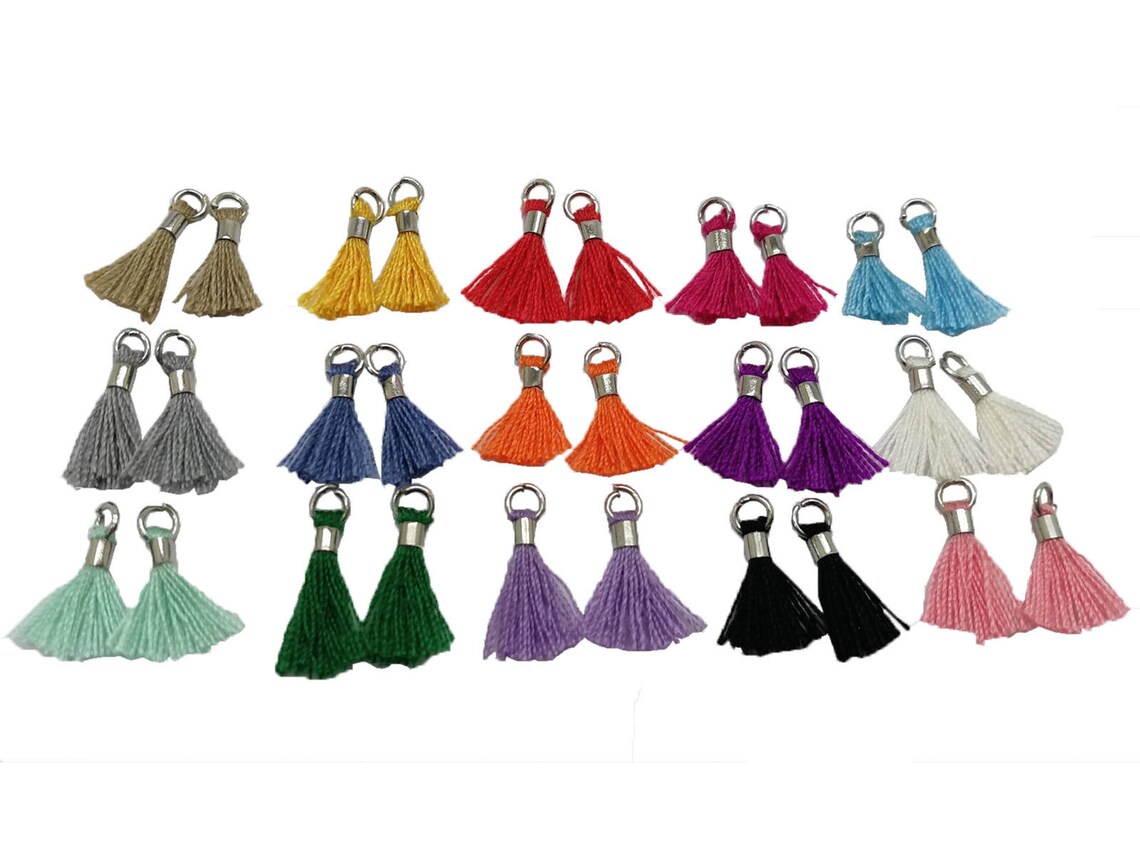 Wholesale 30pcs/lot 13mm1/2'' Mini Tassels with Etsy