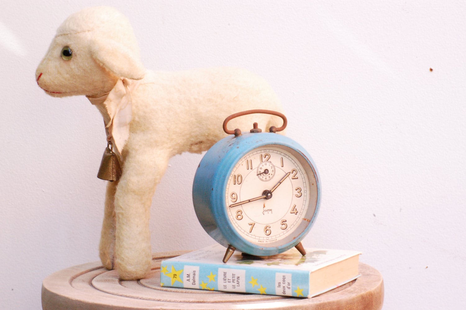 Japy Brand Blue French Alarm Clock From The Fifties