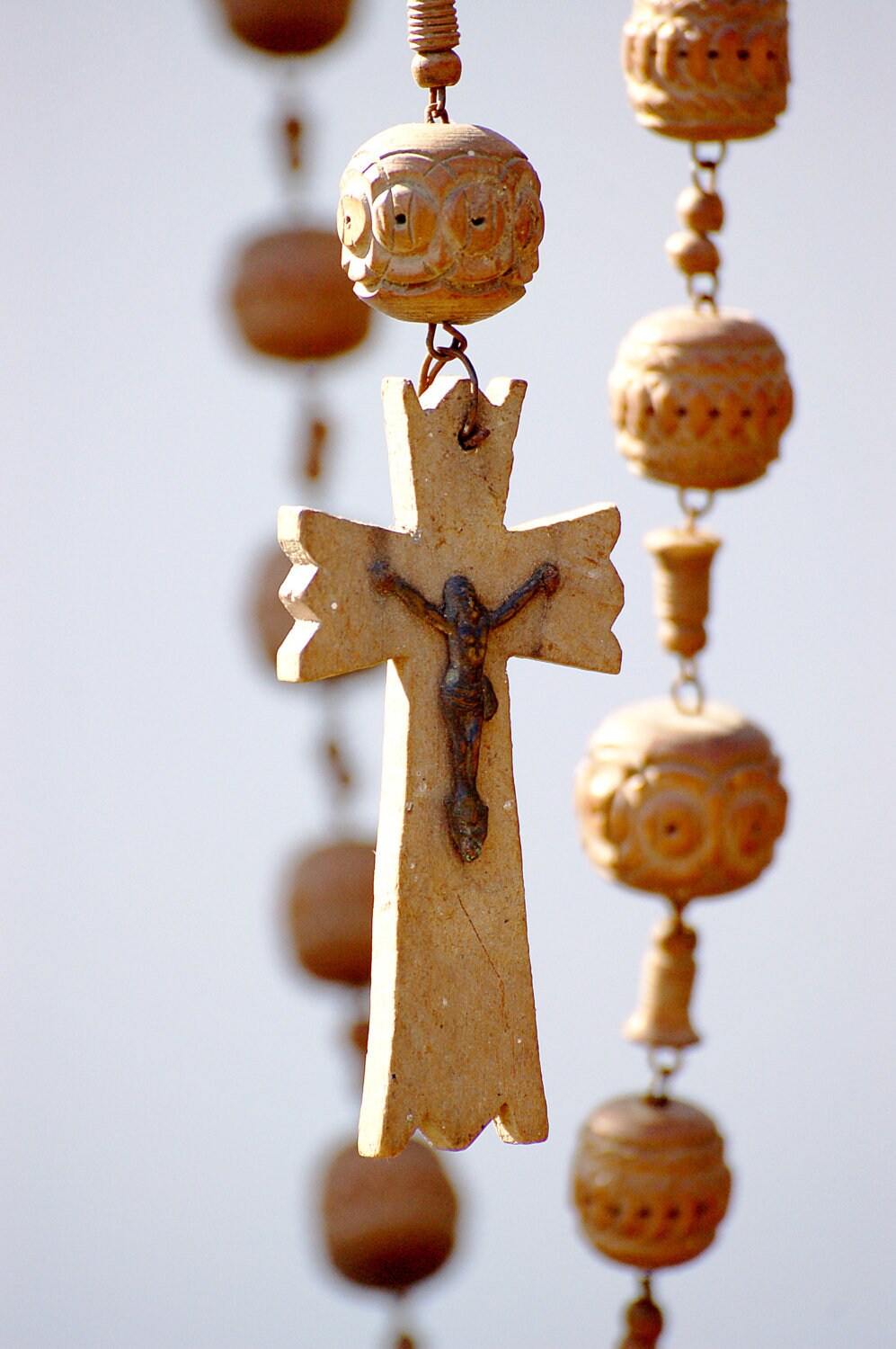 Très Grand Chapelet en Bois de Lourdes Article Religieux