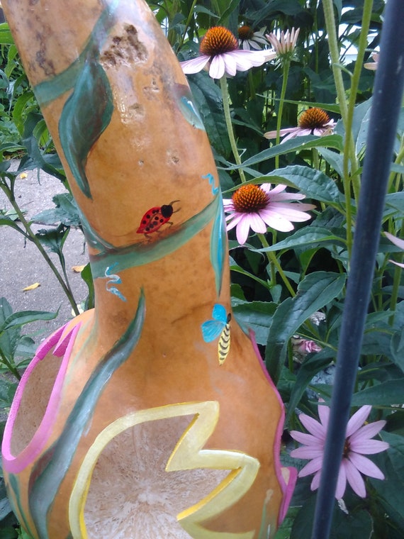 Very Unusual Planter Gourd Fairy House Or Fly Through Bird Etsy