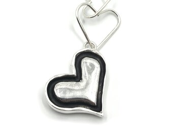 Silver heart pendant