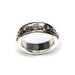 Bague Homme/femme HIJONES En Acier Inoxydable - Chaîne Tournante, Style Européen, Largeur 8 Mm, Taille 62