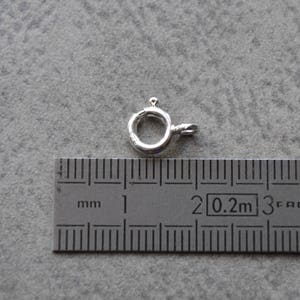 Anneau ressort 7mm argent massif 925/1000 . image 5