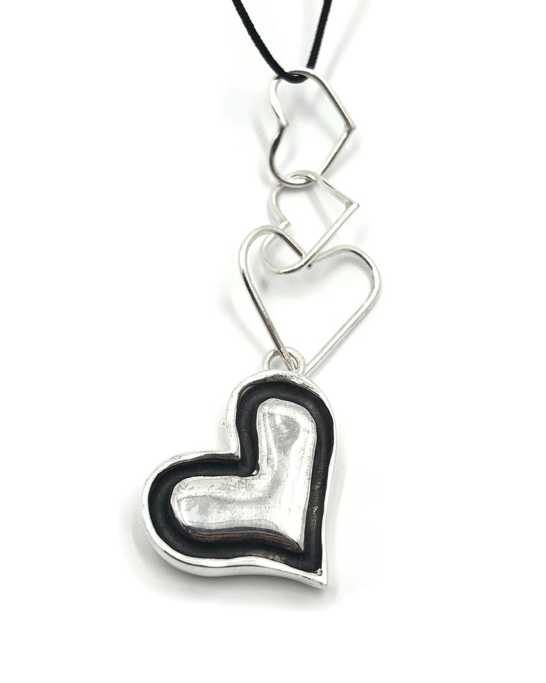 Pendentif coeur argent image 1