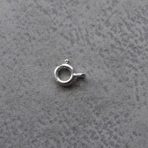 Anneau ressort 7mm argent massif 925/1000 . image 7