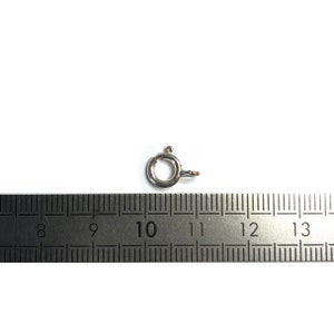 Anneau ressort 7mm argent massif 925/1000 . image 2