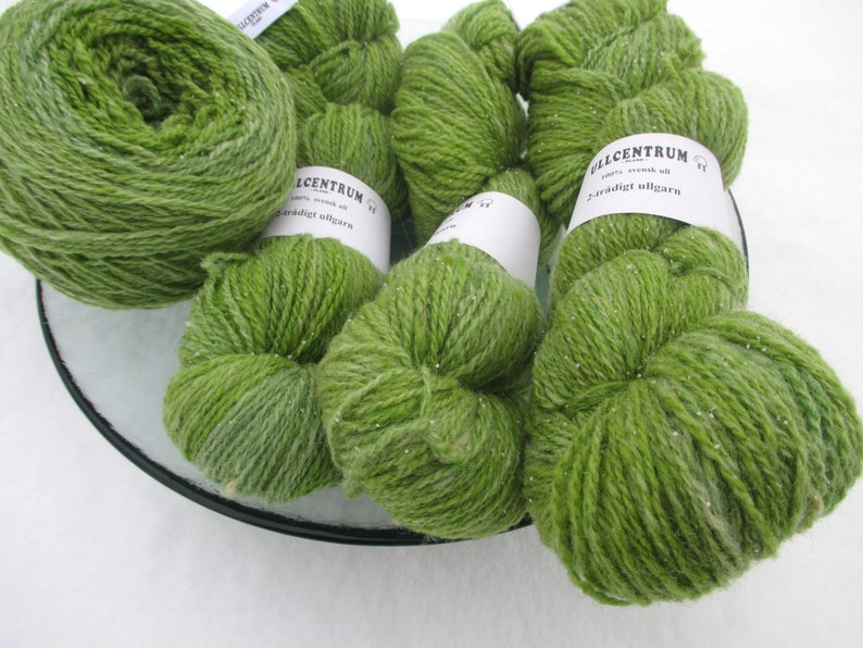 2-ply Ullcentrum selfstriping sport weight wool yarn