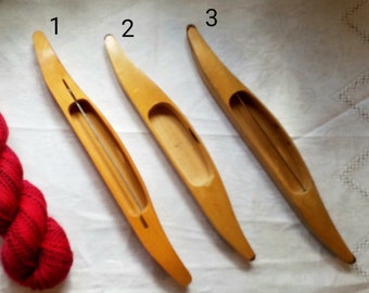 Vintage boat shuttles for hand weaving wooden loom shuttles weaving tool, R