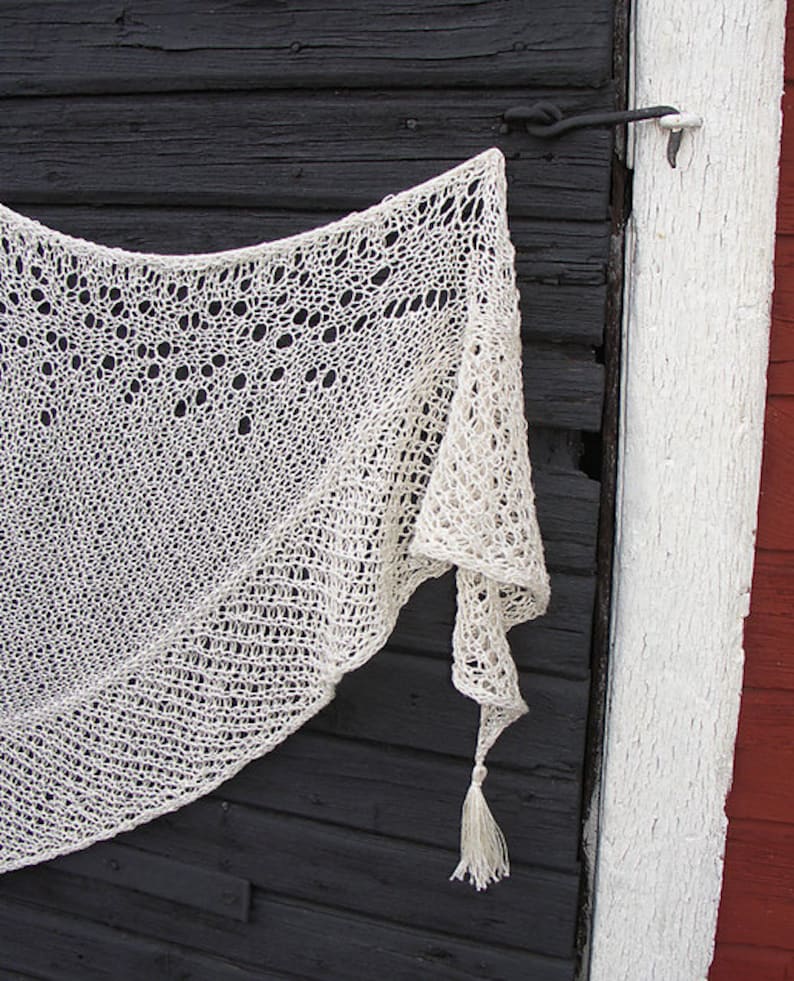 Let the game begin instant pdf download shawl pattern image 2