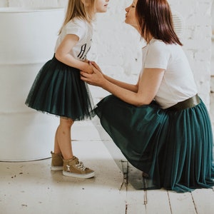 Girl tulle skirt, fluffy toddler girl skirt image 3