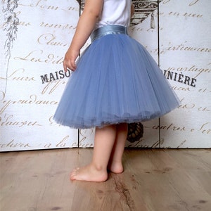 Jupe en tulle pour bébé lavande, jupe tutu pour petite fille, jupe de bouquetière, mode fille image 4