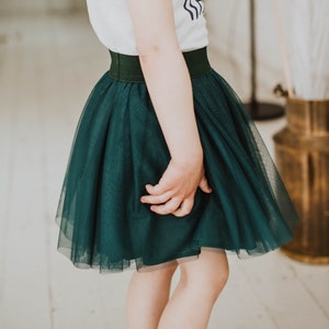 Girl tulle skirt, fluffy toddler girl skirt image 2