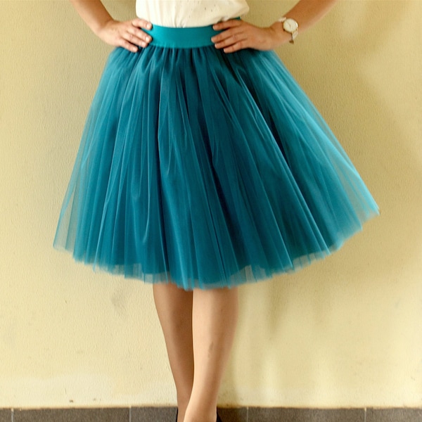 Teal Tulle - Etsy