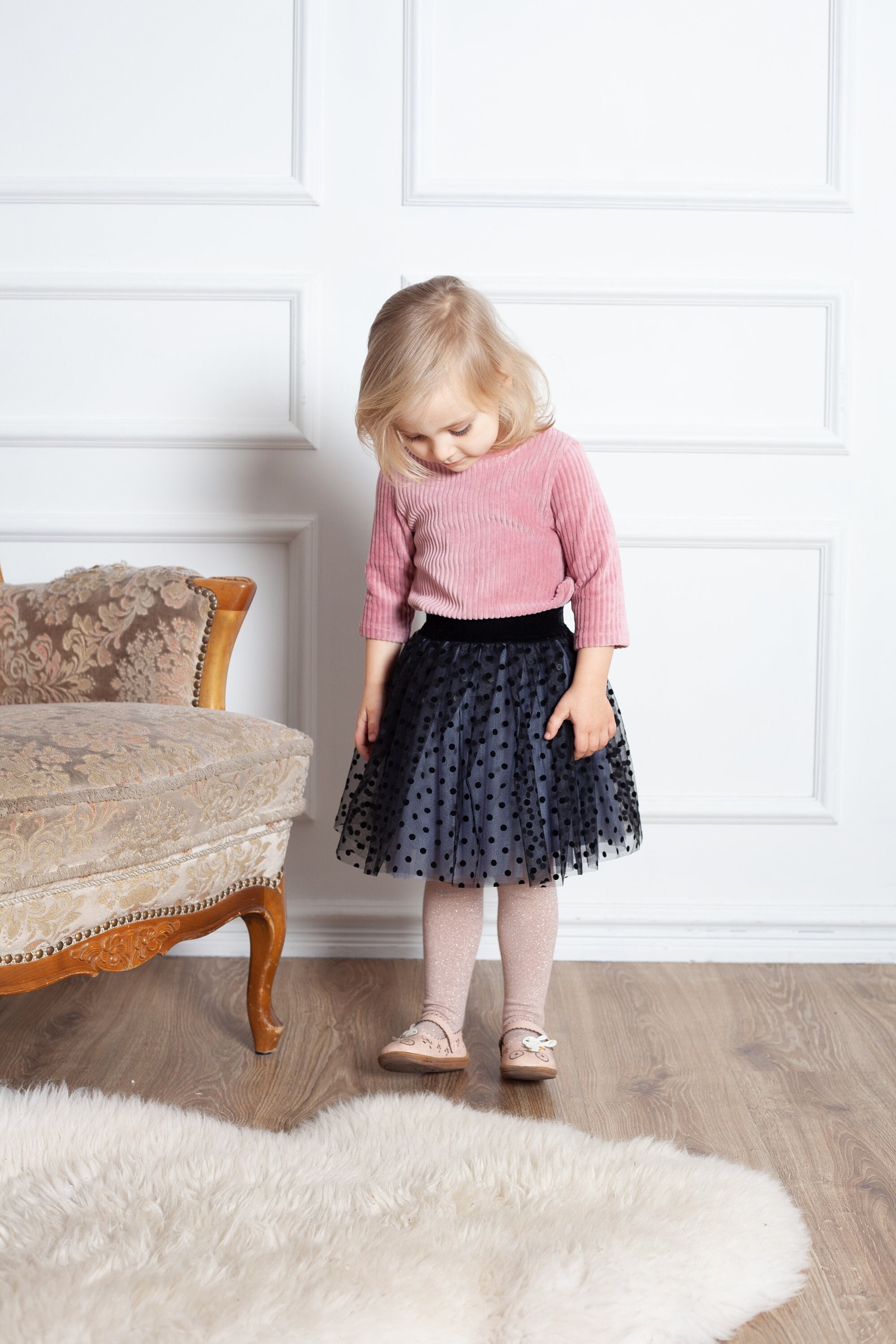 Polka Dot Tulle Skirt for Girl - Etsy