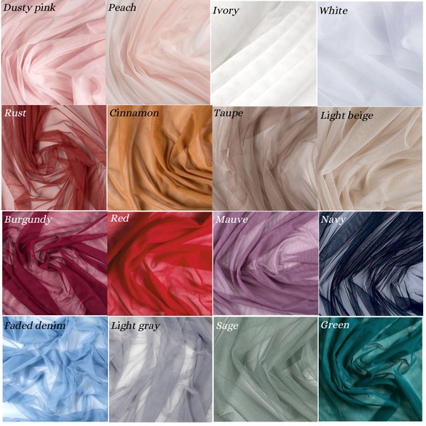 Tulle Color Samples - Etsy