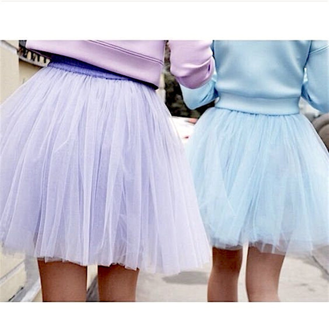 Petitebelle Single Color Girl Tulle Tutu 1-10y (White, 5-10 Years