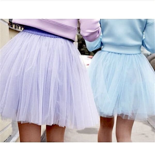 Petite jupe en tulle pour femme, tutu de danse