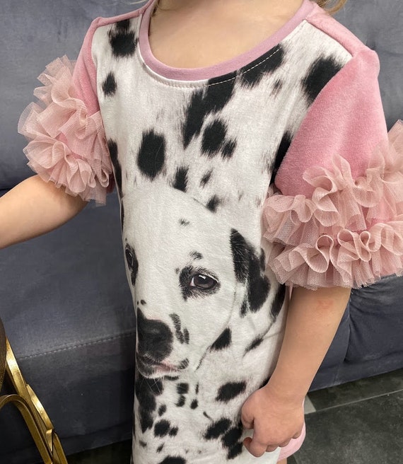 pink dalmatian dress NEW ZARA Pink White Satin Dalmatian Dog Print Midi Shirt Dress Size S M 10 12 14