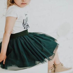 Girl tulle skirt, fluffy toddler girl skirt image 5