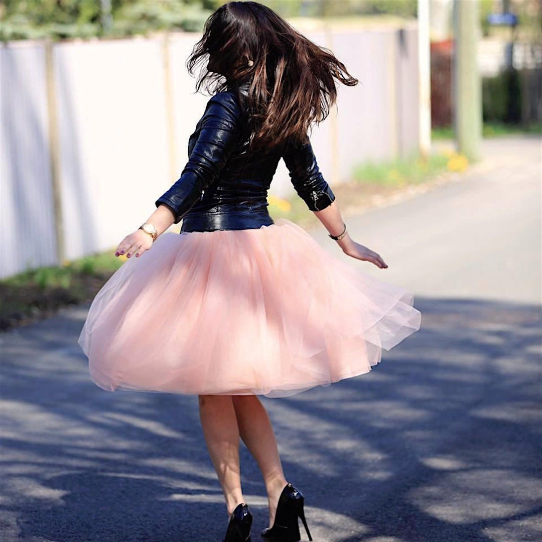 Peach Tulle Skirt for Adult, Apricot Tulle Skirt Women - Etsy