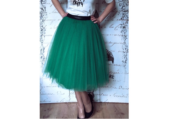 Emerald Green Tulle Dress