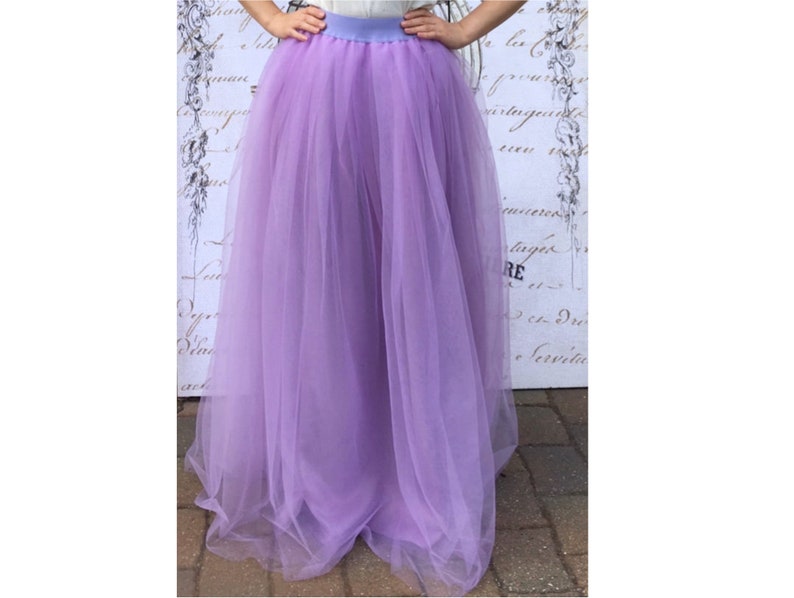 Crocus Petal Tulle Skirt Plus Size Maxi Tulle Skirt Floor Length Tulle Skirt Long Tulle Skirt Long Bridesmaid Tulle Skirt Plus Size Skirt