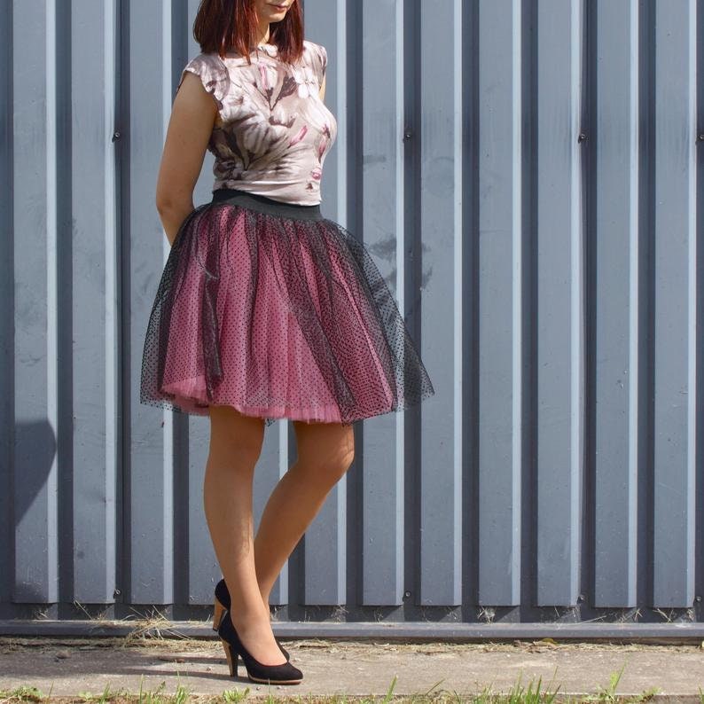 tulle skirt polka dot