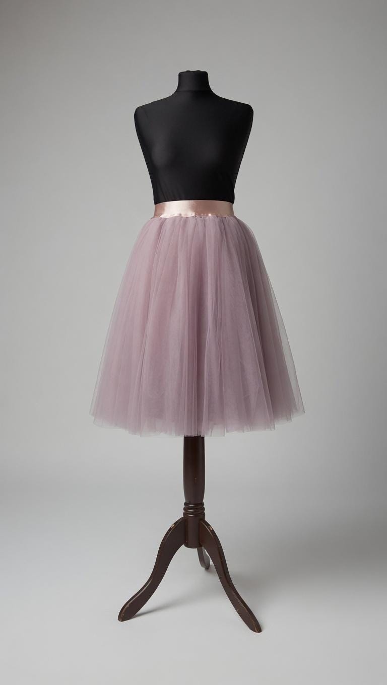 Tea Length Tulle Skirt With Satin Lining - Etsy