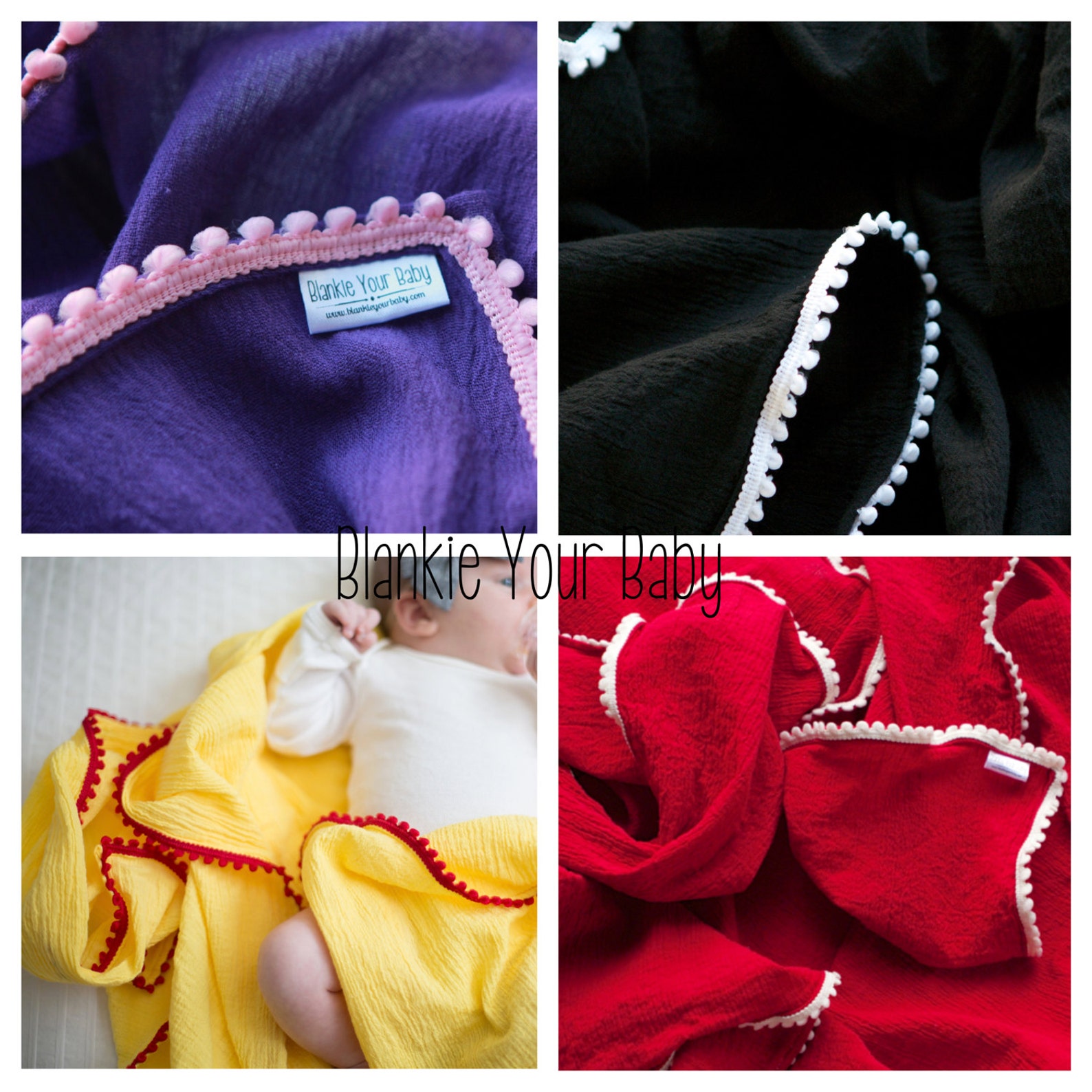 Create Your Own Gauze Muslin Swaddle Receiving Blanket Choose Etsy