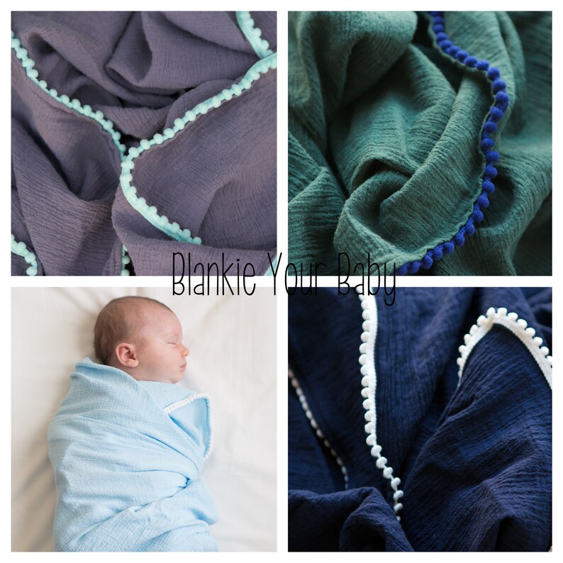 Create Your Own Gauze Muslin Swaddle Receiving Blanket Choose Etsy