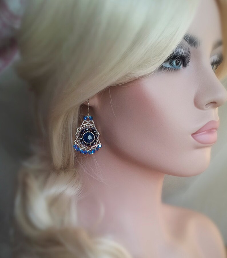 Beading Tutorial Beaded Earrings Tutorial Instructions Etsy