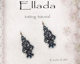 Black Lace Earrings Tatting Pattern – Frivolite Jewelry (PDF)