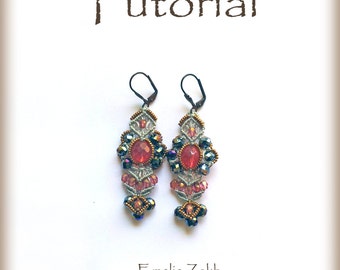 Tutorial.PDF.Micro макраме earrings.Exclusive дизайн!