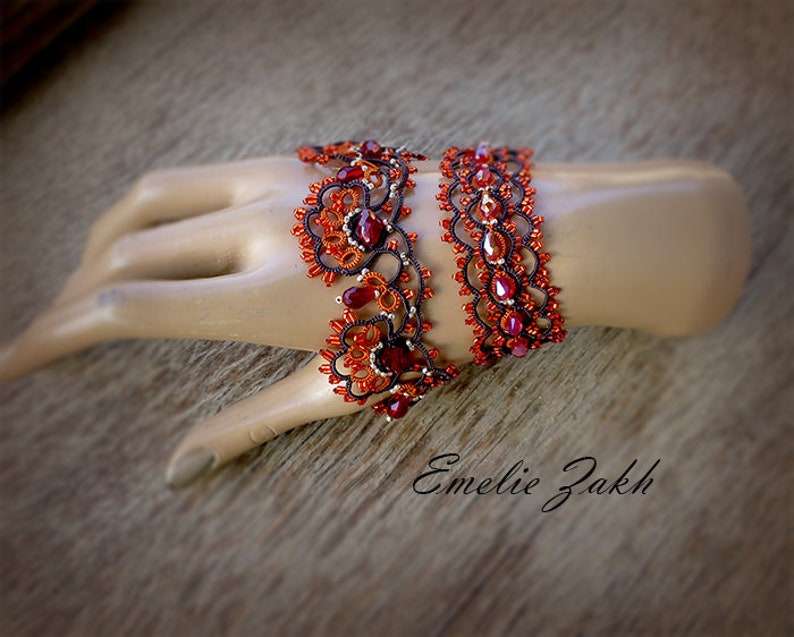 Lace Tatting Kit Bracelet Earring Frivolite Filigree Jewelry Etsy New