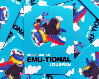 We've Had an Emutional Journey Vinyl Sticker - Inspirational Stickers - Positivity Stickers - Motivational Sticker - Cute Vinyl Stickers