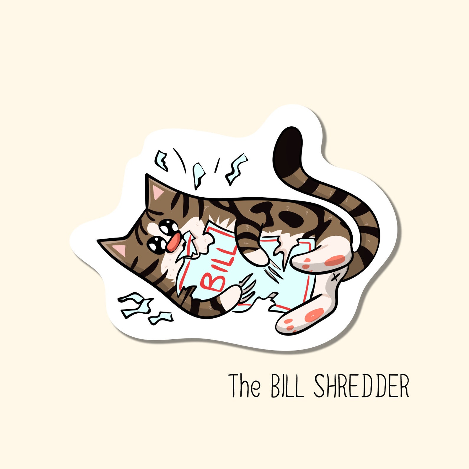 Tabby Cat Set Mackerel Tabby Classic Tabby Lazy Etsy