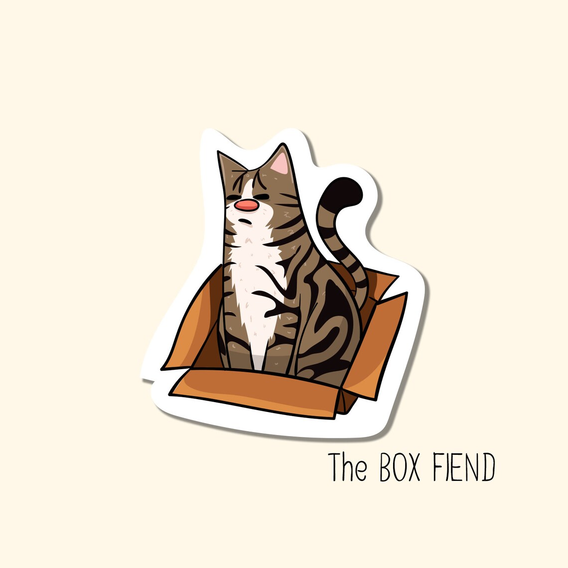 Tabby Cat Set Mackerel Tabby Classic Tabby Lazy Etsy