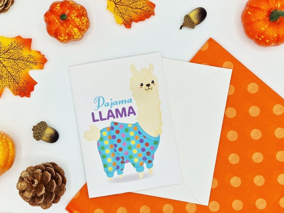 Pajama Llama Pyjama Llama PJ Llama Funny Llama Pun Llama Llama